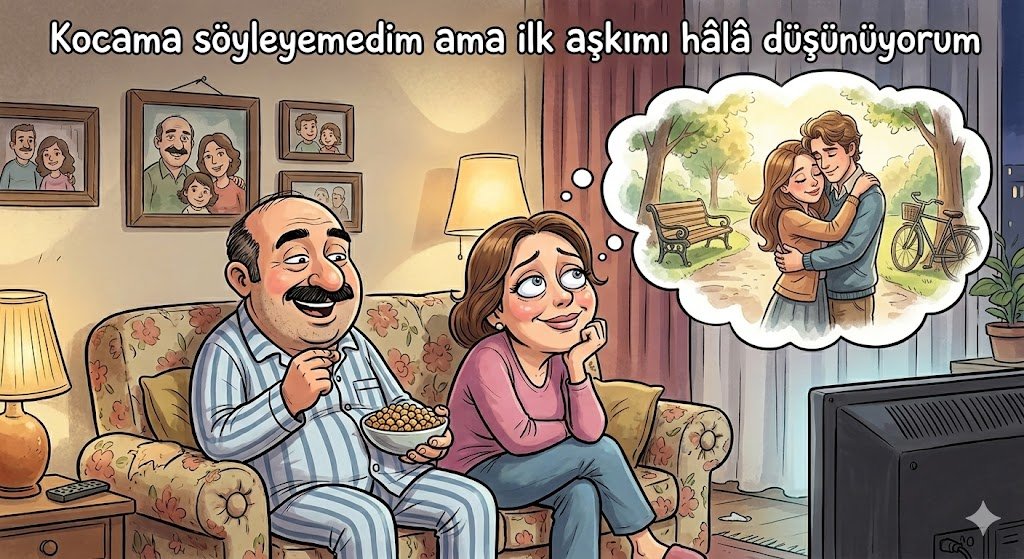 Kocama söyleyemedim ama ilk aşkımı hâlâ düşünüyorum
